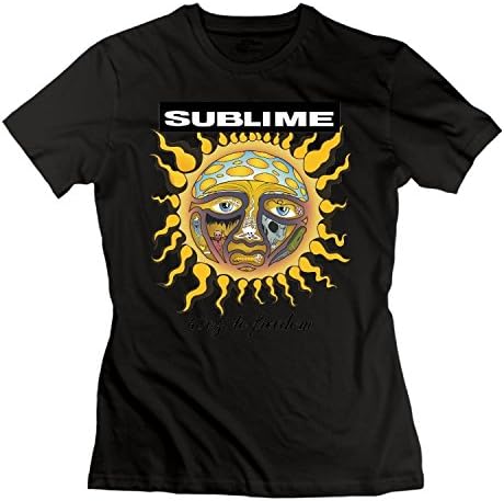 THE CT T-Shirts for Women's Classic Sublime 40oz to Freedom Tees Black,X-Large,Black