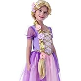 STYLER Long Blonde Rapunzel Wigs For Kids - Princess Girl Costume Cosplay Fairytale Ball Braid Wigs For Halloween Christmas Party Hair