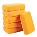 Blue Panda Synthetic Sponges Craft Sponges for Painting, Crafts, Pottery, Clay, Large 7.5 x 2 x 5 Inches, Orange, Pack of 6