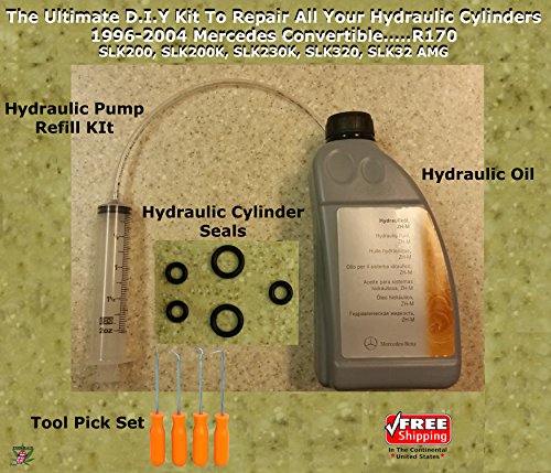 Click Here to See More Images 96-04 Mercedes SLK 230 Convertible Hydraulic Cylinder Repair Kit & More...R170