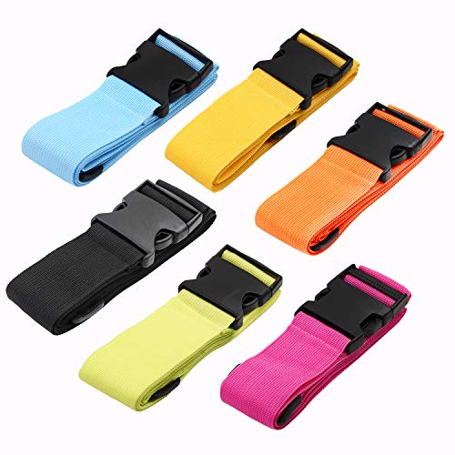 Luggage Straps Suitcase Belts Travel Accessories Bag Straps 2 PACK (Fluorescence Green) - Thumbnail 6