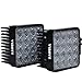 KAWELL 2 Pack 48W LED Spot Lights 4.3 Inches Square Offroad Driving Work Lamp Auxiliary Fog Lights for Tractor Marine Jeep Cabin Boat Truck Car