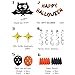 45 Pack Halloween Balloons Set Bat Tassels Inflatable Happy Halloween Swirl Ceiling Hanging Decorations Party Favors Supplies