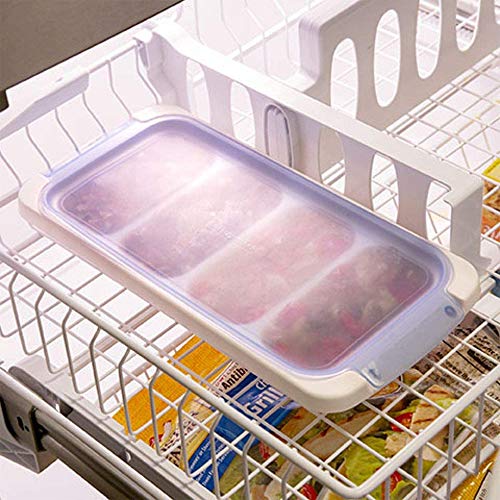 PrepWorks PKS725 Dishwasher Safe 1 Cup 4 Serving Leftover Soup & Food Storage Freezer Pod Tray