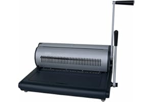 Tamerica TW-2100 Manual Wire Punch & Bind Machines, 2:1 Pitch, 5000 Sheets/Hour Punching Rate, 250 Books/Hour Binding Rate, 3/16" - 1-1/4" Binding Capacity, 20 Sheets Punching Capacity