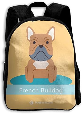 French-bulldog Kid Backpack, Baby Boys Girls Toddler Pre School Backpack Children Backpacks Bags Lightweight White