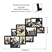Adeco 10 Openings Decorative Black Wood Wall Hanging Print Picture Photo Cluster Collage Frame - Made to Display Four 8x10, Five 5x7, and One 4x6 Photos