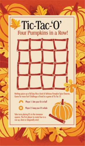 PUMPKIN SPICE CHEERIOS GLUTEN FREE BREAKFAST CEREAL, WHOLE GRAIN, FAMILY SIZE, 18.5 OZ