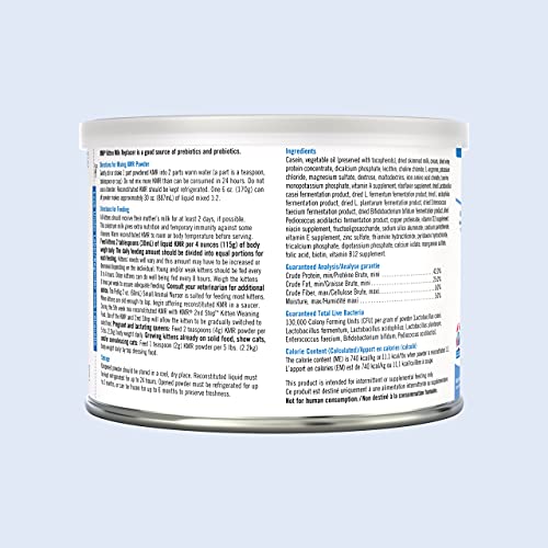 PetAg KMR Kitten Milk Replacer Powder Prebiotics and Probiotics