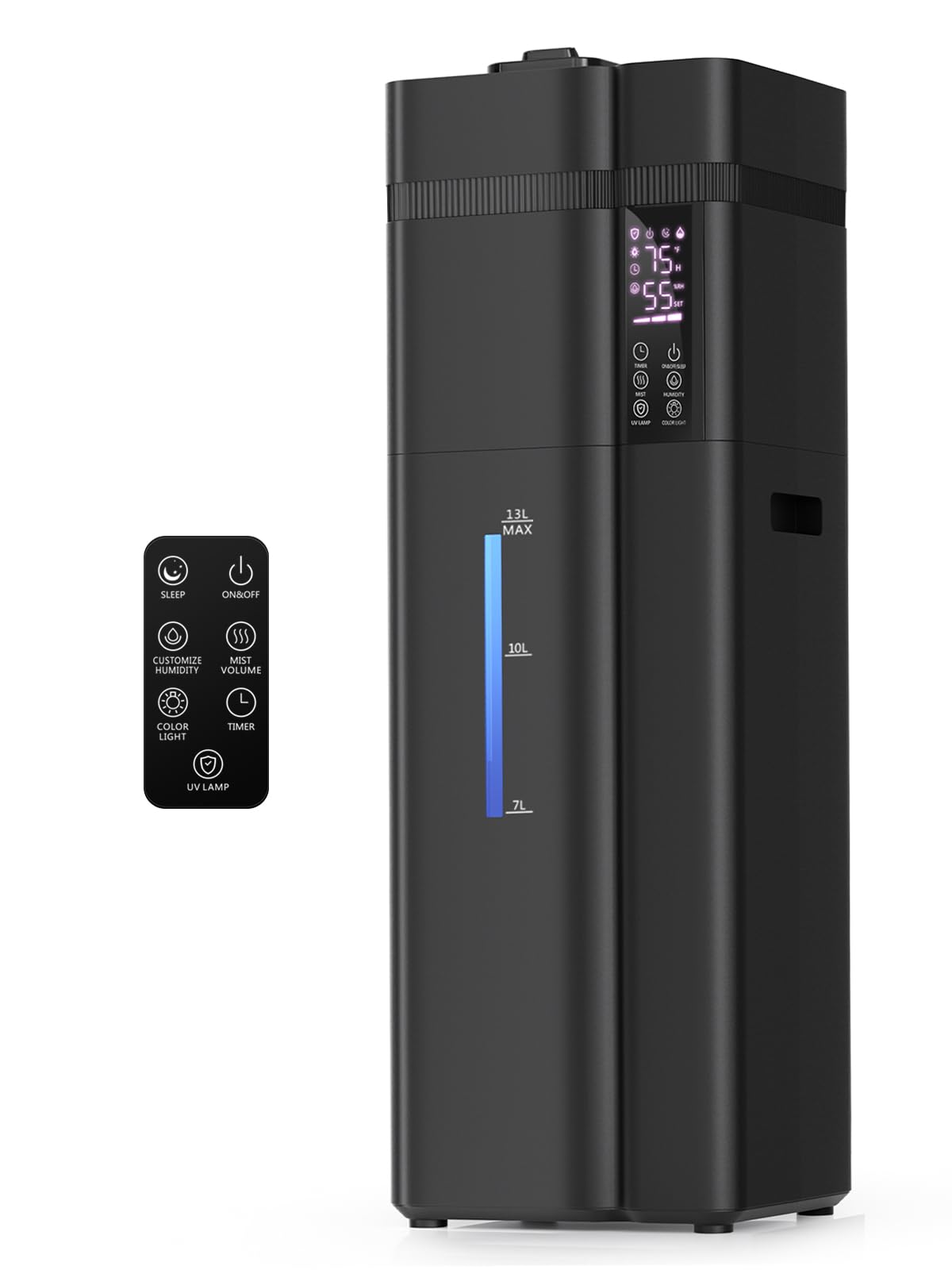 Photo 1 of 13L/3.43Gal Humidifier Large Room, 800ft² Coverage, 100H Runtime, Auto Humidity Control, Top Fill, Humidifiers for Bedroom, 35dB Quiet, Sleep Mode, Aroma Diffuser, 24H Timer, Auto Shut-off Protection