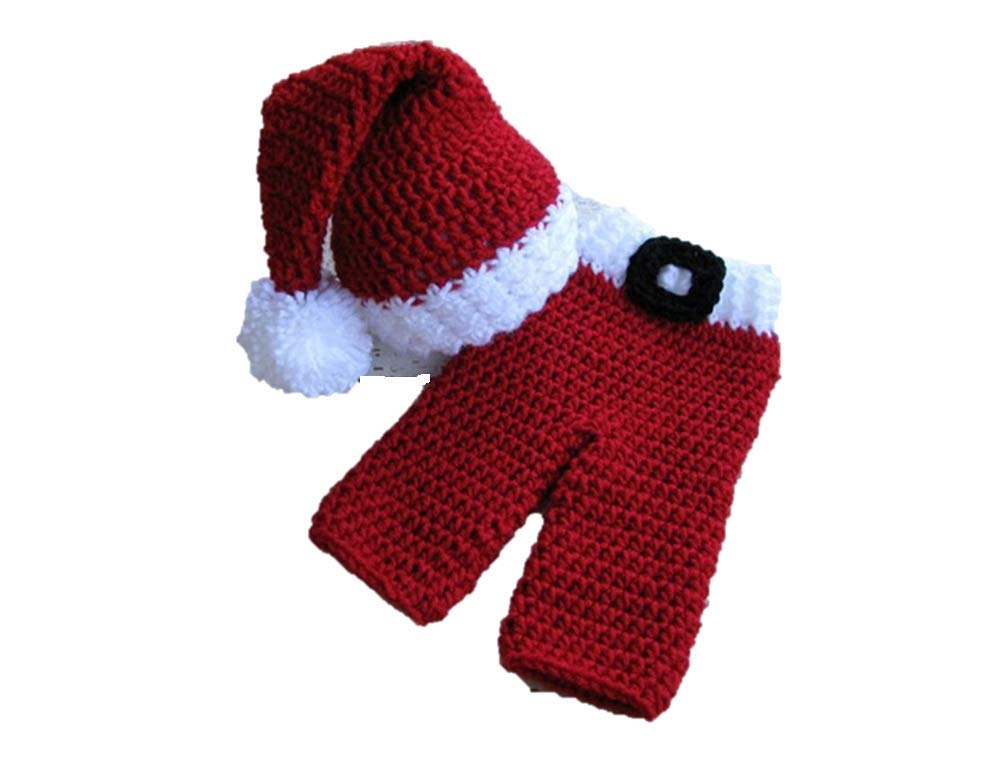 Matissa Baby Valentine Outfit (Pants & hat) Mummy first valentine's newborn grow girl boy Newborn Baby Girl/Boy Crochet Knit Costume Photography Prop Outfits Red