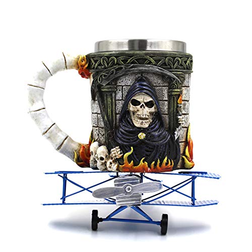 3D Stainless Steel Skull Skeleton Mug - Image 7