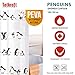 Tatkraft Penguins Peva Shower Curtain Liner 72X72 Waterproof 12 Rings