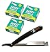 Classic Samurai Barber Straight Edge Razor with 300 Professional Lord Single Edge Razor Blades