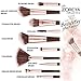 Makeup Brush Set with Case 10Pcs Premium Synthetic Eye Shadow Foundation Blending Blush Kabuki Makeup Brushes Kit by Zoreya