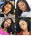 kiss love Deep Wave Lace Front Wigs Human Hair Pre Plucked with Baby Hair 10 Inch 150% Density Brazilian Virgin Human Hair Lace Front Wigs for Black Women Natural Color
