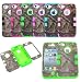 JUSTING@Apple iPhone 5C 3-piece Triple Layer Hybrid Real Tree Camo Hybrid Hard Case Cover (Green)