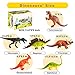 ToyerBee 13’’ Dinosaur Toys, 6 Pcs Jumbo Dinosaur Set, T-rex Dinosaurs Toys for Dinosaur Lovers, Kids, Adults, Great Choice for Boys, Girls, Birthday Gift, Party Favors, Rewards with Educational Map