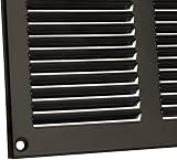 EUROPLAST 400x150mm Black Metal Air Vent Grille Cover with Insect Mesh view 3
