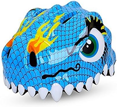 Popo Rabbit Dinosaur Blue Multi-sport Kid Helmet Comfortable Adjustable Skateboard Outdoor Sports Child Children Kid Kids Boys Girls Bike Bicycle Cycle Cycling Helmet Age 3-5 6-8