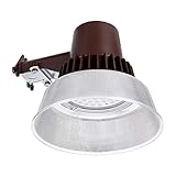 LEONLITE Dusk-to-Dawn LED Outdoor Barn Light (Photocell Included), 50W (420W Equiv.), 5000K Daylight Floodlight, DLC & ETL-Listed Yard Light for Area Lighting, Wet Location Available, 5-Year Warranty