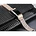 bayite Metal Bands Compatible with Fitbit Charge 2, Replacement Bracelet Adjustable Women Rhinestone, Rose Gold