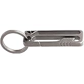 Betoom Belt Clip for Keys, Titanium Belt Clip Key Holder, Small Titanium Keychain Clip Belt Suitable for Key Storage and Outdoor Activities