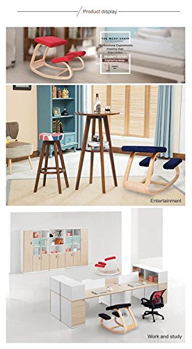 Vogvigo Ergonomically Designed Kneeling Chair Kneeling Chair Office Ergonomic Posture Adjustable Posture Improvement Ergonomic Kneeling Chair for Home Office (Green) - Thumbnail 2