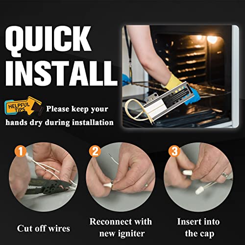 DG9400520A Gas Range Oven Igniter for Samsung Gas Stove, Replaces NX58H5600SS NX58F5500SS DG94