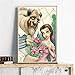 Diamond Painting Kits for Adults,5D DIY Diamond Painting and Diamond Art Kits with Full Drill Embroidery Rhinestone Cross Stitch for Home Decor Craft (Girl and Wild Beast)