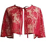 WDING Evening Cape for Women Bridal Wedding Lace Wraps Jackets Cloak