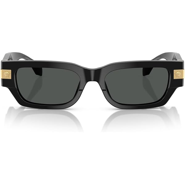 Amazon.com: Versace VE 4384B GB1/87 Black Plastic Square