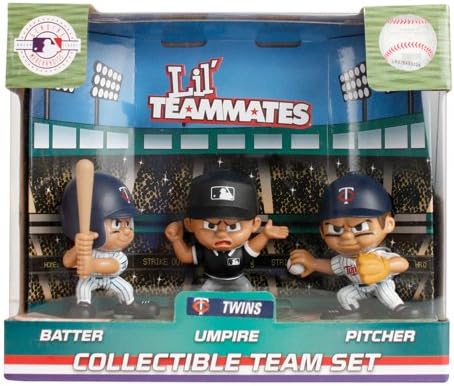 Lil' Teammates 3 Figurine Minnesota Twins MLB Team Set (Pack of 3)