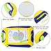 Magnetic Doodle Board, Colorful Drawing Board, Erasable Sketching Pad for Toddlers, Toys for Writing Painting and Learning (Travel Size)