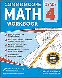 4th Grade Math Workbook: Common Core Math Workbook: Publishing, Ace