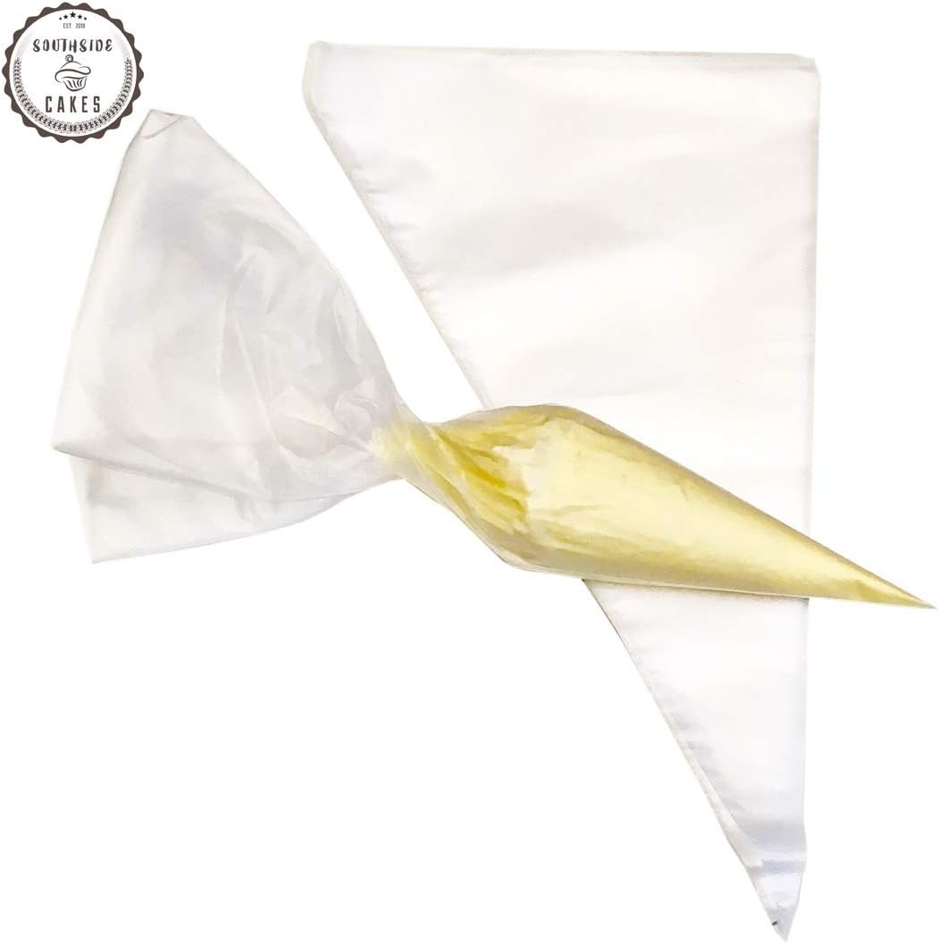 Disposable Piping Bags Set of 100-18 inch Disposable Pastry Bag Cake Decorating Supplies - 18" DIY Icing & Pastry Bags for Frosting & Dessert Decorations Southside Cakes