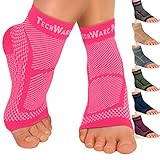 TechWare Pro Ankle Brace Compression Sleeve - Relieves Achilles Tendonitis