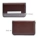 MaxGear Business Card Holder Leather Business Card Carrier Fashion Business Card Case Women Pocket Business Card Holders Wallet Business Card Cases Name Card Holder with Magnetic Shut, Coffee Brown