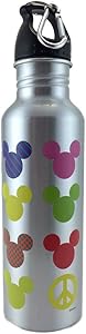 Disney - Colorful Neon Mickey Mouse Water Bottle - Wide Mouth