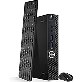 Dell OptiPlex 3050 Micro Desktop Computer, Intel Core i7-7700T, 16GB DDR4 RAM, 256GB NVMe SSD, Wi-Fi, Windows 11 Pro, Wireles