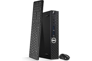 Dell OptiPlex 3050 Micro Desktop Computer, Intel Core i7-7700T, 16GB DDR4 RAM, 256GB NVMe SSD, Wi-Fi, Windows 11 Pro, Wireles