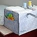 Baby Diaper Caddy by Bonbino - Luxury Portable Diaper Storage Caddy with Changeable Compartments. for Home, Car & Nursery Organizer for Diapers and Baby Wipes - Royal Grey Nursery Storage Bin