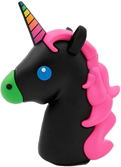 Taottao Emoji Licorne Dessin Anime Usb Portable De Voyage Coque De Batterie De Secours Noir Amazon Fr Sports Et Loisirs