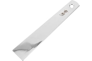 TIDTALEO Stainless Steel Handheld Glue Spreader Leather Glue Paint Tool Medium Flat Angle Spatula for DIY
