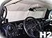 Sunshade for Hummer H2 Year(s)2002 2003 2004 2005 2006 2007 2008 2009 2010 HEATSHIELD Custom-fit Sunshade #029