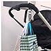 Stroller Hooks - XLarge Set of 2 - Easy to Clip on Stroller & Saves You Carrying Shopping & Diaper Bags – Hook All the Baby Gear You Need & Go – 2 Adjustable Straps - Carabiner Clips Fit All Strollers
