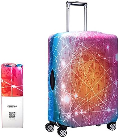 Alpaca Go Washable Print Luggage Cover Travel Suitcase Protector Zipper Suitcase Cover (XL(29-32 inch Luggage), Bling Bling Star 2)