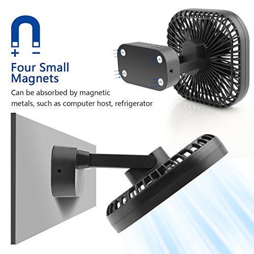 OPOLAR Battery Operated Fan, 5000mA Rechargeable Battery Powered Fan