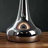 MiniSun Modern Chrome Teardrop Touch Table Lamps Set of 2 with 5W LED Bulbs view 8