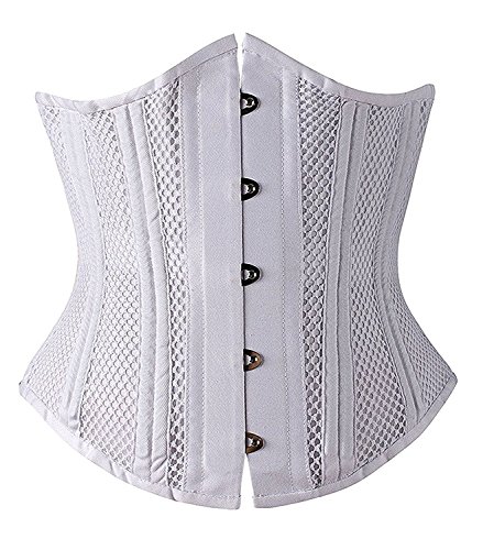 Camellias Double Steel Boned Breathable Corset Heavy Duty Waist Training Shaper